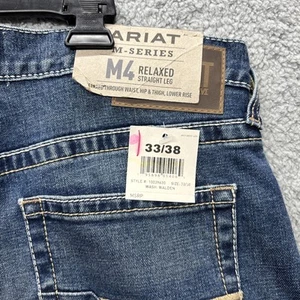 Ariat M4 Marshall Herren Relaxed Straight Leg Jeans 33x38 Walden Western Cowboy - Bild 1 von 13