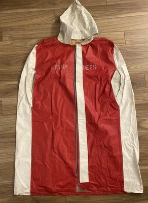 CHAQUETA CAPA VINILO LATERAL USADA JUEGO CALGARY STAMPEDERS CFL AÑOS 80 TALLA L FÚTBOL Foto 1 de 4