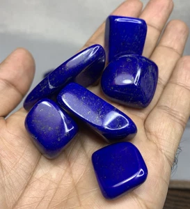 Lapislazuli Tumble Set, polierte dunkle Farbe AAA+ Qualität Massage Heilsteine - Bild 1 von 13