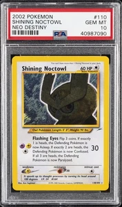 2002 POKEMON NEO DESTINY #110 SHINING NOCTOWL PSA 10 - Picture 1 of 2