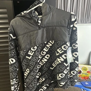 Teens Black Hoodie Quad Seven Size 16/18 - Picture 1 of 5