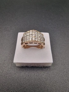 9ct Gold 1ct Diamond Ring Signet DIA Rolex Style Presidential Unisex - Picture 1 of 21