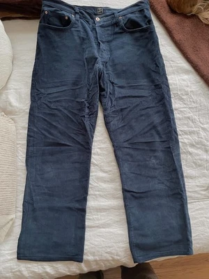 Glenn's Denim NYC Slim-Straight Navy Corduroy Men's Pants MiUSA, Size 38 (37x30) - Image 1 of 4