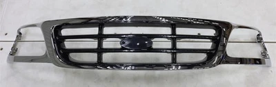 NUEVO OEM Ford Radiador Rejilla Cromo con Centro Pintable 3L3Z-8200-AB F-150 99-03 Foto 1 de 4