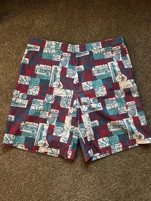 Hombres Lilly Pulitzer Azul Rojo Nantucket Edición Limitada Everglades Pantalones Cortos Talla 38 Foto 1 de 3