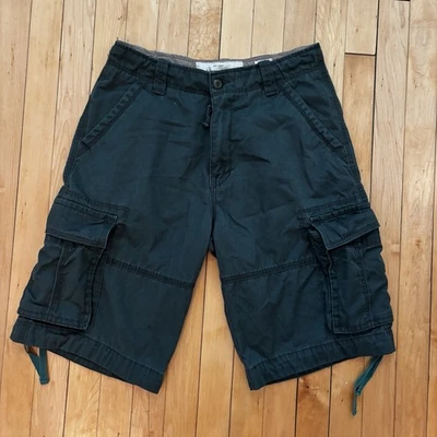 Винтажные шорты-карго Y2K Abercrombie & Fitch New York зеленые бирюзовые размер 31 - Изображение 1 из 4