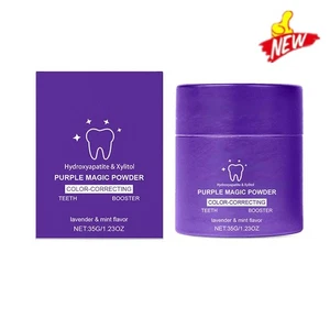 Hydroxylapatit & Xylit Purple Magic Powder Lavendel & Minzgeschmack Zähne NEU - Bild 1 von 18