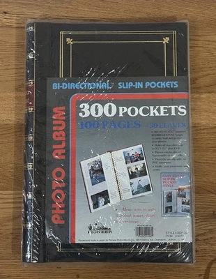 VTG Pioneer Picture Photo Album Slip In Pocket 4x6 200+ Navy Acid Free NOS - Image 1 of 4