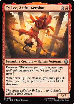 Ty Lee, Artful Acrobat 158 Avatar The Last Airbender Magic the Gathering 002005 - Image 1 of 2