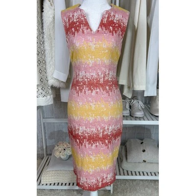 Vestido vaina HD in Paris Anthropologie para mujer talla 2 multicolor a rayas #0574 Foto 1 de 4