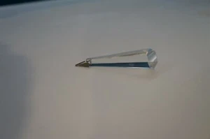 One Chandelier Clear Cut Glass Crystal Droplet Contemporary Style - Picture 1 of 6