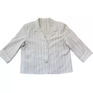Dressbarn Jacket Blazer White Strips Size XL Business Office Formal Sophisticate - Picture 1 of 8