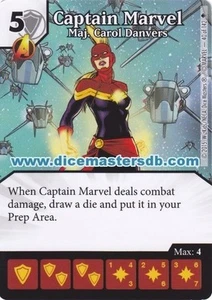 Captain Marvel Maj. Carol Danvers #40 - Age of Ultron - Marvel Dice Masters - Picture 1 of 1