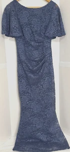 Jessica Howard Maxi Dress Sz 6P Short Sleeve Lined Lace Sparkle Runs XS (Sz 2-4) - Picture 1 of 4