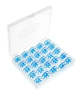 25 Spulen für Pfaff select 2.0,3.0,4.0,2.2,3.2,4.2 Nähmaschine + Box #2355B - Bild 1 von 2