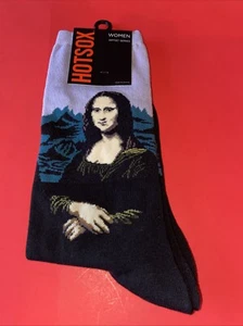 Hot Sox Womens’ Mona Lisa Socks/ Size 9-11 - Picture 1 of 4