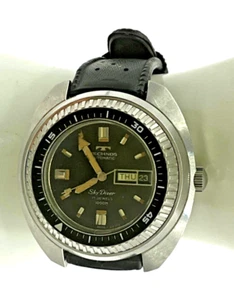 CV88 Technos Automatic Sky Driver 17 Jewels Mens Watch - Picture 1 of 9