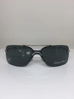 New Christian Dior Mini Motard 47 Dior 47 Sunglasses Shield C. Silver with Grey - Image 1 of 4