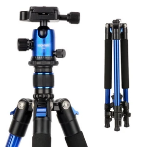ZOMEI Q555 Tripod Monopod Aluminium Travel Ball head Stand For DSLR Camera UK - Picture 1 of 10