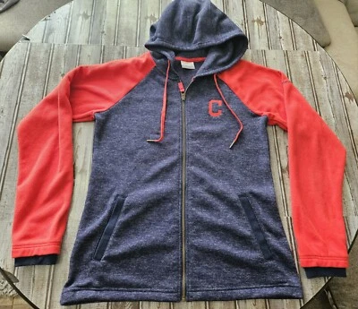 Cleveland Indians / Guardians MLB Columbia Fleece Zip-Up Jacket Women's M Used - Image 1 of 4