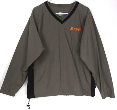 Abrigo Chaqueta De Colección Stihl Cabela Cuello en V Para Hombre Grande Regular Verde Oliva Negro Foto 1 de 4