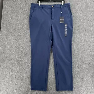 NEW Jos A Bank Pants Mens 36 X 30 Blue Traveler Slim Fit Commuter Flexible - Picture 1 of 16