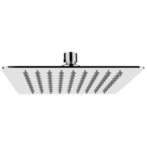 SOFFIONE DOCCIA ACCIAIO INOX AISI 304 QUADRATO CM.20x20 CROMO LUCIDO ANTICALCARE - Foto 1 di 8