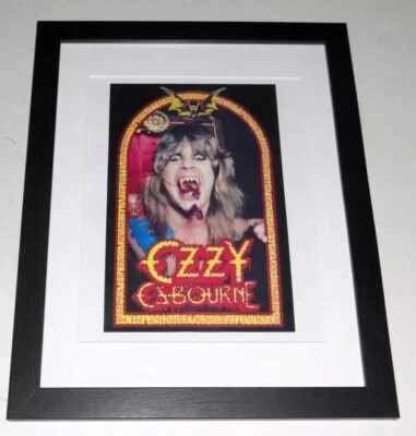 Framed Ozzy Osbourne Speak of the Devil 1982 Album Poster Promo 14" by 17" - Image 1 of 3