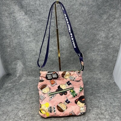 Bolso Bandolera Harajuku Lovers Corte a lo largo de la línea punteada Cartera Rosa Lindo Niñas Foto 1 de 4