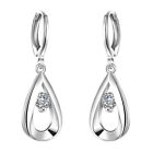 WOMEN MEN GENUINE 925 SOLID STERLING SILVER PLATED CUBIC ZIRCONIA STUD EARRINGS