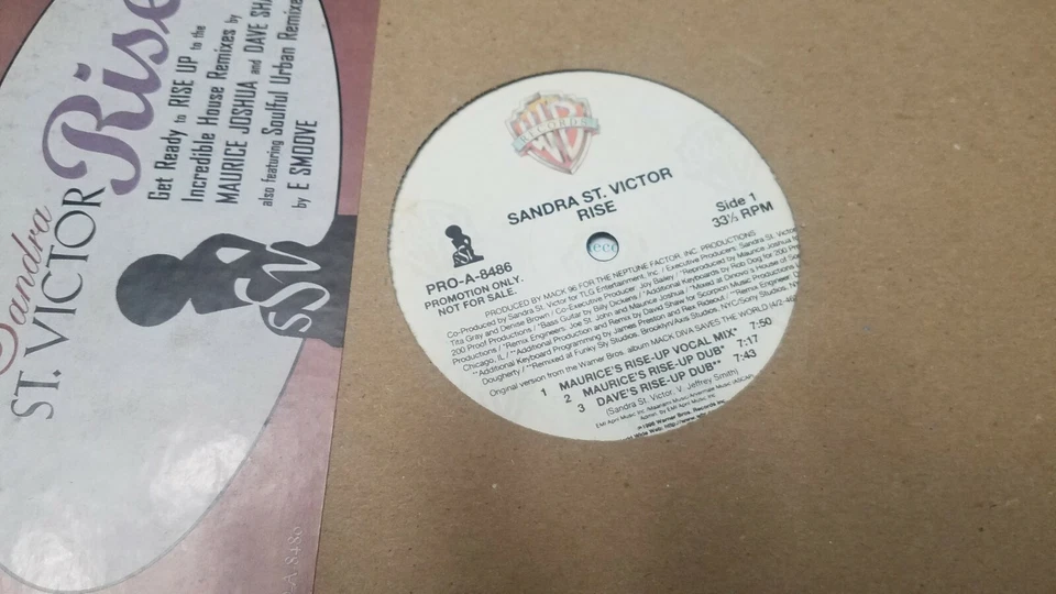 SANDRA ST. VICTOR RISE 12" VINYL SINGLE 1996 - Image 1 of 1