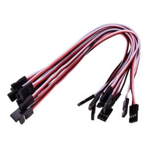 10 Stück Stecker auf Stecker Verlängerungskabel für Futaba JR Stecker Servo 20cm - Bild 1 von 9