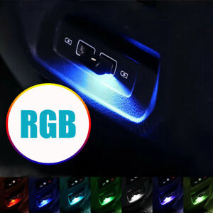 Universal Mini USB RGB Car Interior Atmosphere LED Light Decor Auto Accessories