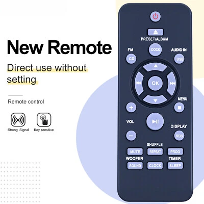 RTM2180 Remote Control For Philips Micro Music System DCM3175 DCM1170 DCM3155 - Image 1 of 4
