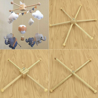 Baby Hanger Crib Wooden Crafts Frame Mobile DIY Handmade Newborn Toy Hanging • 8.46$