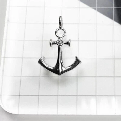 Anker Ciondolo 925 Argento Ciondolo Argento Sterling Gioielli Marittimi #001 - Immagine 1 di 4