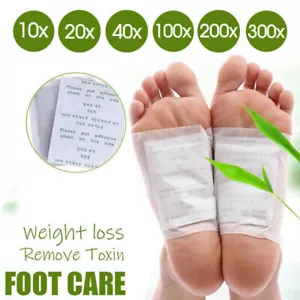 10-300x Detox Foot Patch Pads Natural plant Toxin Removal Sticky Adhesives - Picture 1 of 15