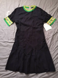 Marc Jacobs Women's Navy Green Stripe Dress Size L Large Good Used Condition - Picture 1 of 4