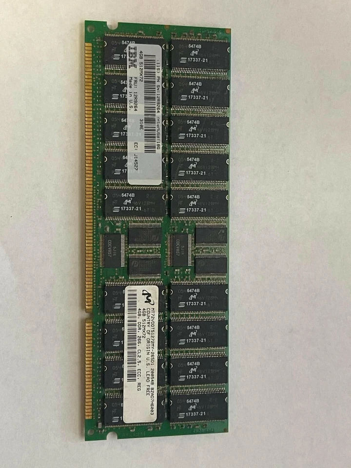 IBM 12R9264 4GB DIMM 208-PIN (1x4GB) - Image 1 of 4