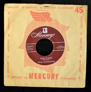Dinah Washington Mercury 70906 Tears To Burn and Soft Wings - Picture 1 of 1