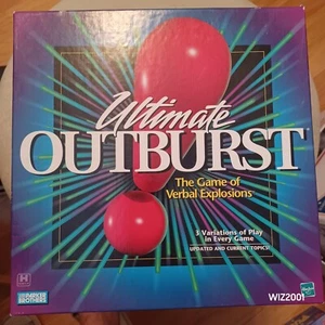 Ultimate Outburst Board Game of Verbal Explosions 1999 & Two 6-sided D&D Dice - Picture 1 of 21