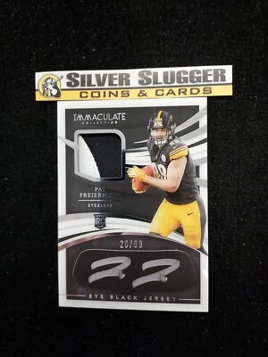 2021 Pat Freiermuth Immaculate Eye Black Jersey Patch Auto /99 RC RPA Steelers - Image 1 of 2