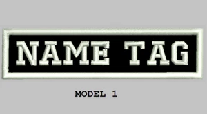 Custom Embroidered 4" x 1" Name Patch Motorcycle Biker Iron on/sew on - Picture 1 of 10