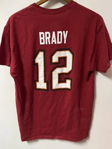NFL Team Apparel Tom Brady Tampa Bay Bucs Buccaneers Jersey T-shirt Size Large - Picture 1 of 4