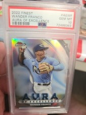 PSA 10 WANDER FRANCO - 2022 Topps Finest Aura of Excellence non auto pop 26