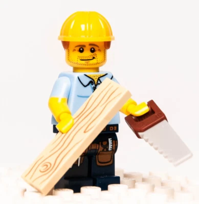 LEGO CMF Series 13 Minifigure - Carpenter (col13-9) 71008 col203 Handyman - Image 1 of 4