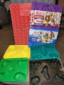 JELL-O BEANS JIGGLERS Molds Jello Tray Egg Red LOT Football Ice Age Halloween - Picture 1 of 7