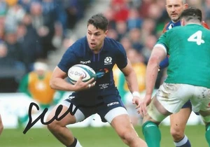 SCOTLAND & SARACENS RUGBY: SEAN MAITLAND SIGNED 6x4 ACTION PHOTO+COA **PROOF** - Picture 1 of 2