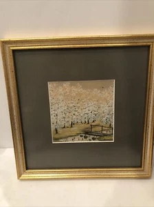 Schöne Vintage Frühlingsbäume von A Brooke Landschaftsszene Aquarell Will R Barnes - Bild 1 von 12