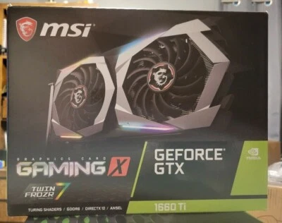MSI G1660TGX6 GeForce GTX 1660 TI 6GB GDDR6 Gaming X Graphics Card EXCELLENT - Image 1 of 2